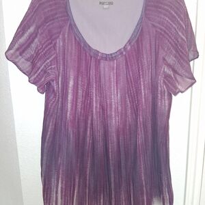 J. Jill Sheer Purple Blouse